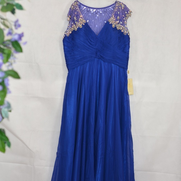 Beaded/ Rhinestone Formal Dress Sz 3XL NWT - Picture 1 of 10